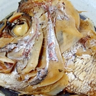 酒肴一番☆　割烹の技「真鯛の梅兜煮」